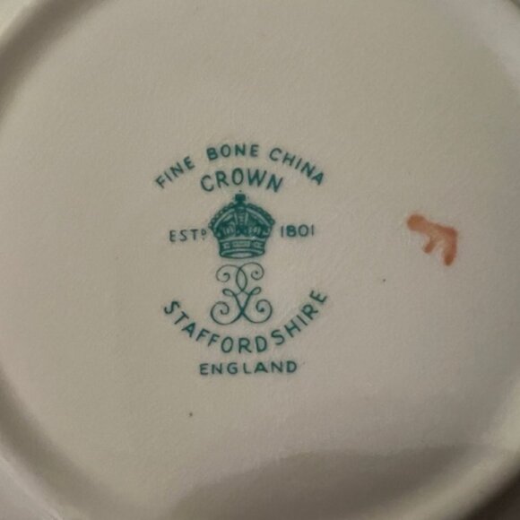 English Crown "Staffodshire" Fine Bone China Tea Cup Set - Picture 5 of 5